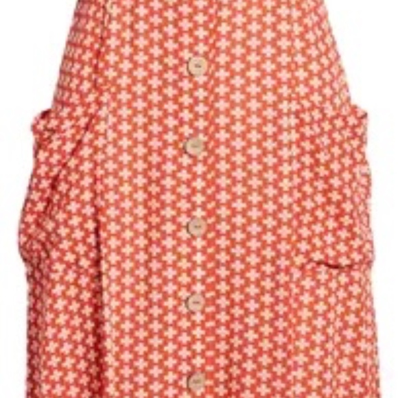 All in Favor Off the Shoulder Linen Blend Midi Dress - Picture 2 of 7